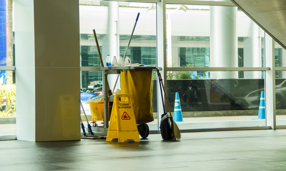 auto dealership janitorial cost waste